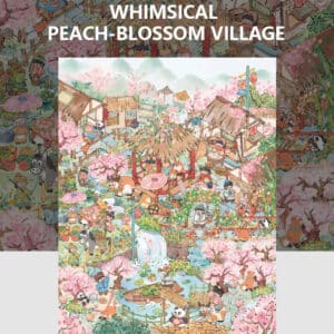 Whimsical Peach-Blossom Village