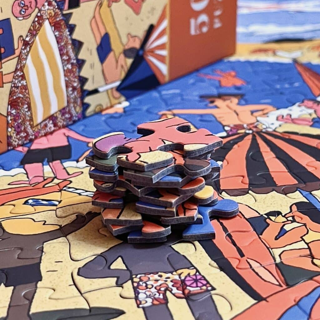 Sturdy Blue-Core Cardboard Puzzle