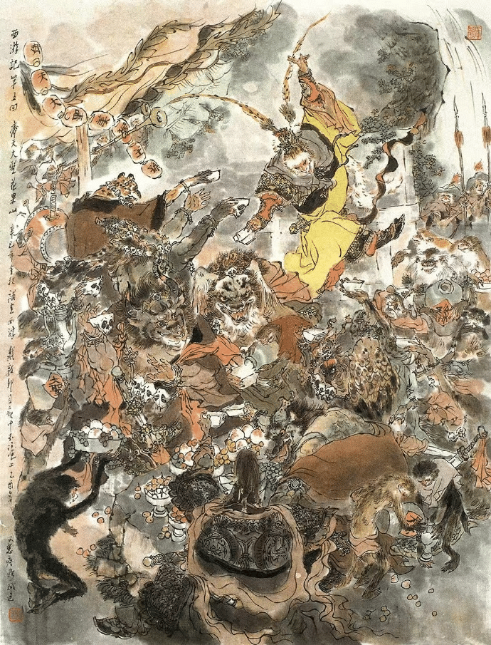 Journey to the West–themed painting “Great Sage Equal To Heaven” by artist Dai Dunbang
Buy this puzzle in shop>>